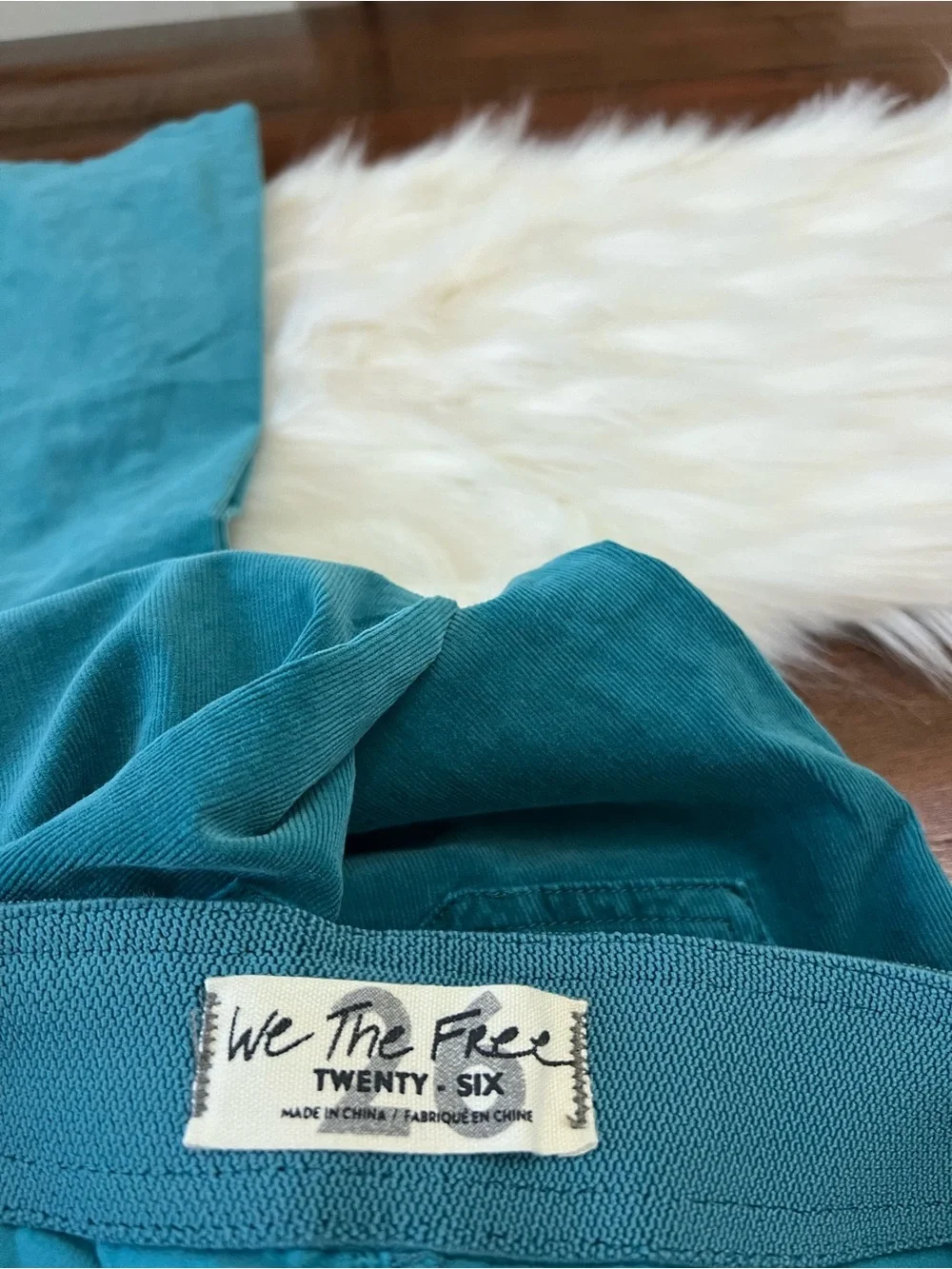 Free People We The Free Shiny Sea Corduroy Bell Bottom Flare Pants 26